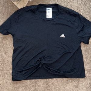 Adidas tied shirt